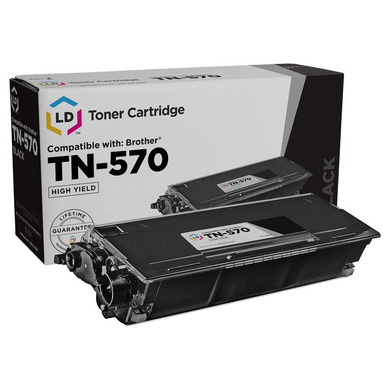 LD Products Compatible Toner Cartridge Replacement for Brother TN-570 TN570 High Yield (Black) for DCP-8040, DCP-8045DN, HL-5100, HL-5140, HL-5150DLT, HL-5170N, MFC-8120, MFC-8220, MFC-8440, MFC-8640D - Image 1